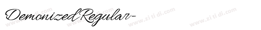 Demonized Regular字体转换 Demonized Regular字体转换